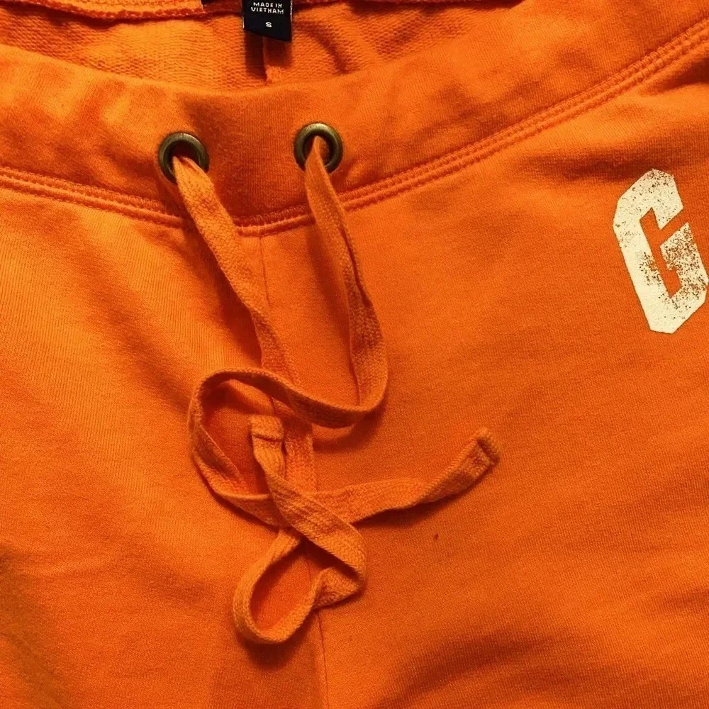 GAP Factory Women Cropped Orange 3/4 Jogger Size S - Picture 7 of 8